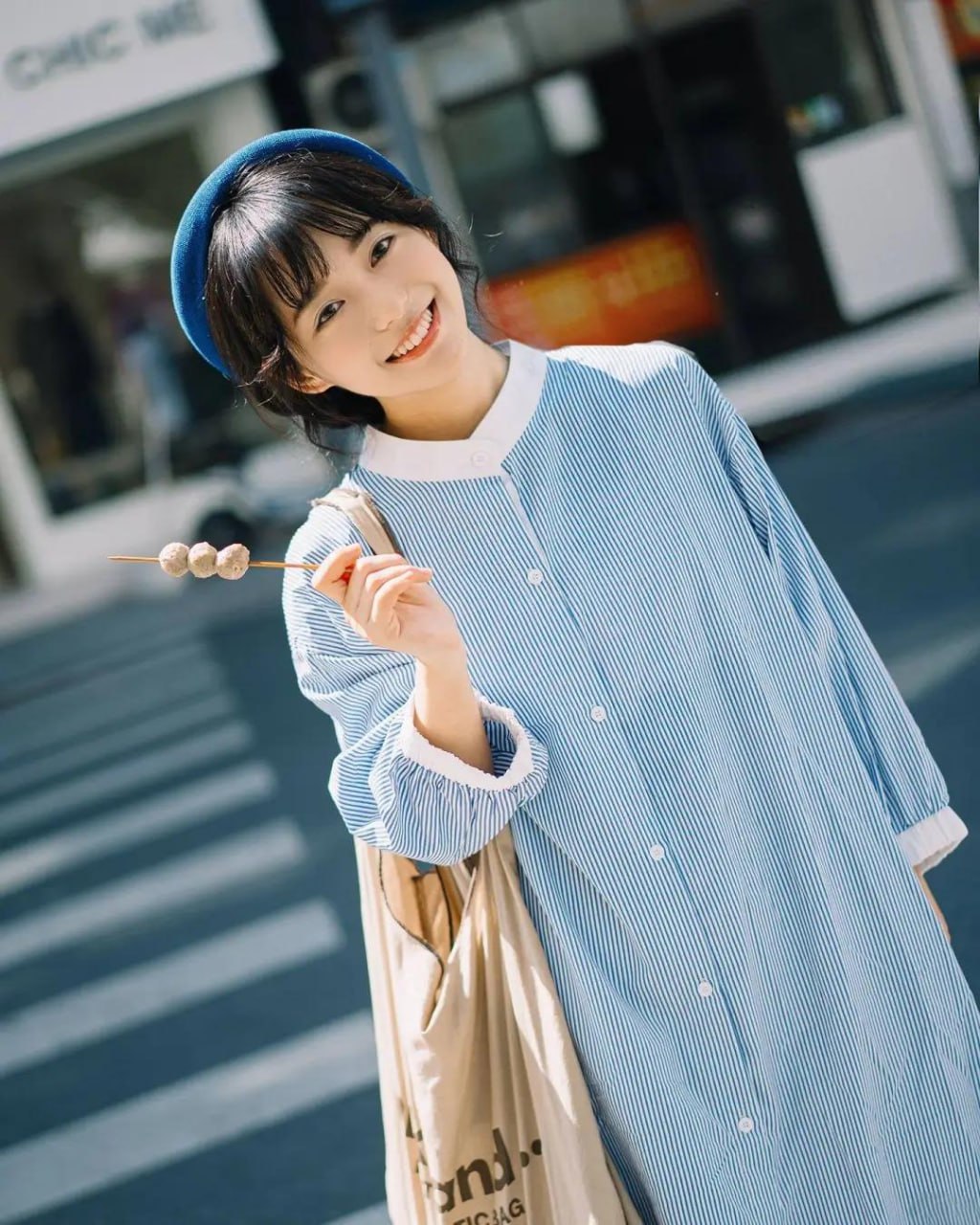 Elegant Asian woman in modern attire