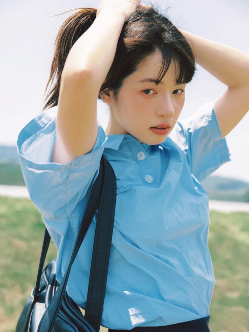 Graceful Asian woman in a natural setting