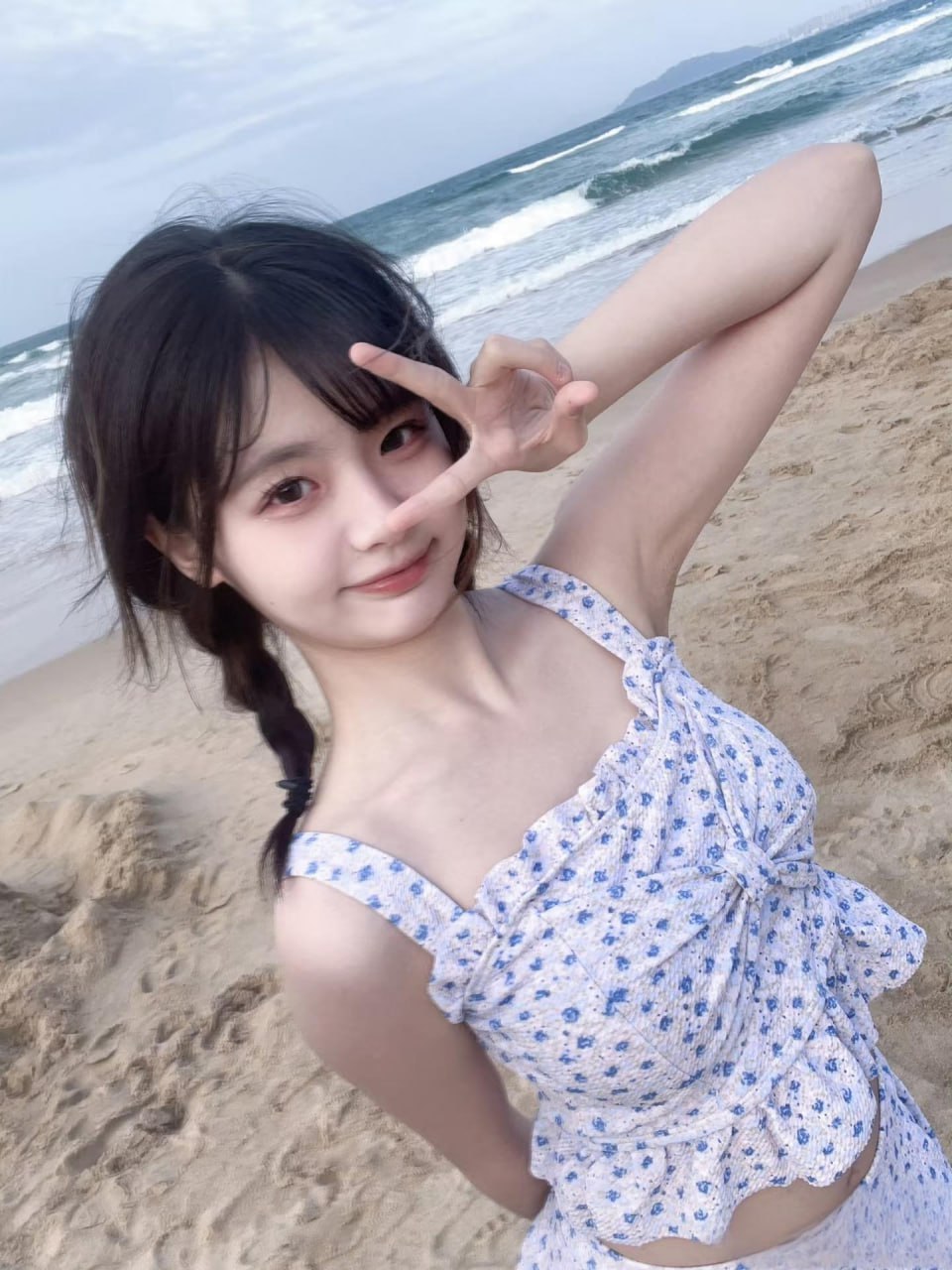 Natural grace of a stunning young lady