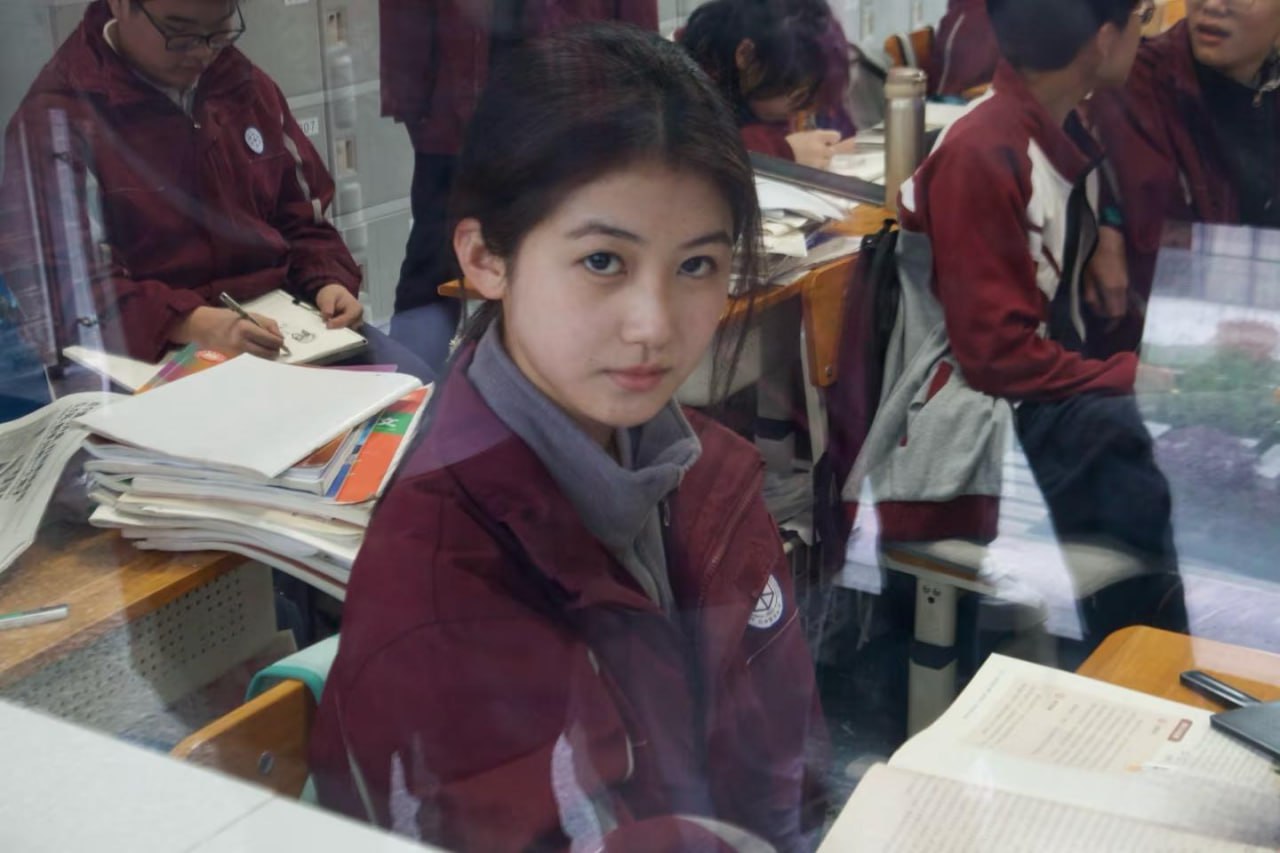 Stunning Asian girl with a serene gaze