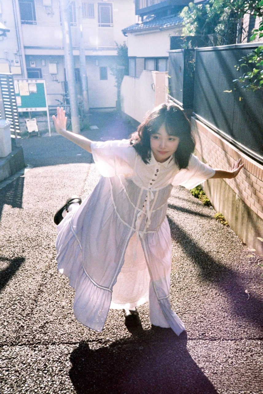 Beautiful Asian girl in a serene composition