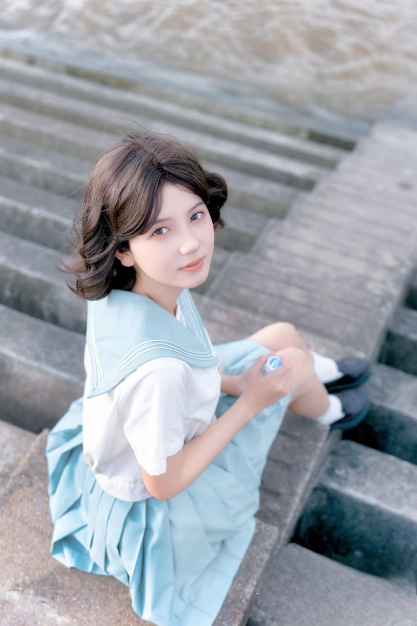 Elegant Asian beauty with a charming smile