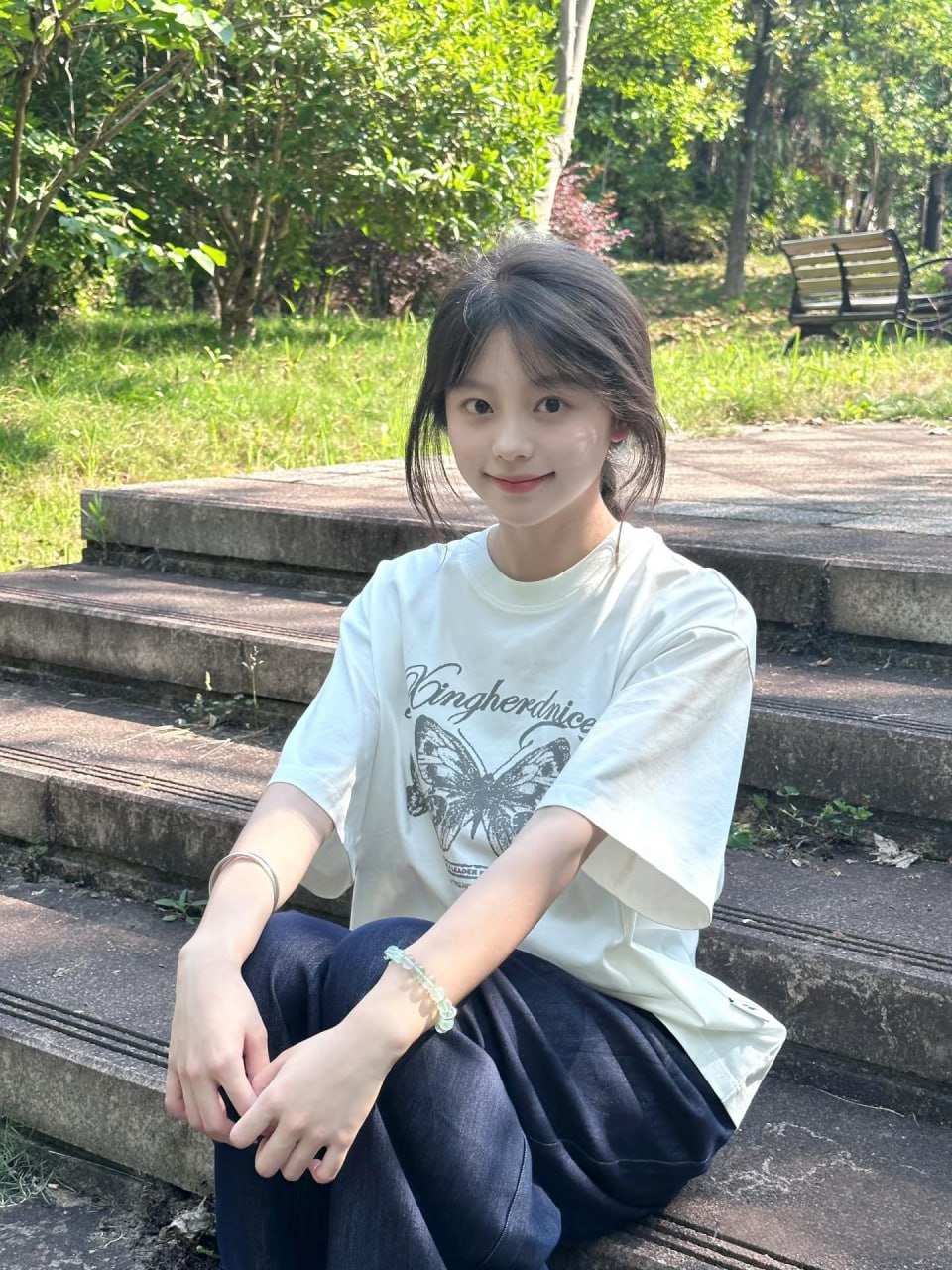 Natural elegance of a stunning Asian beauty