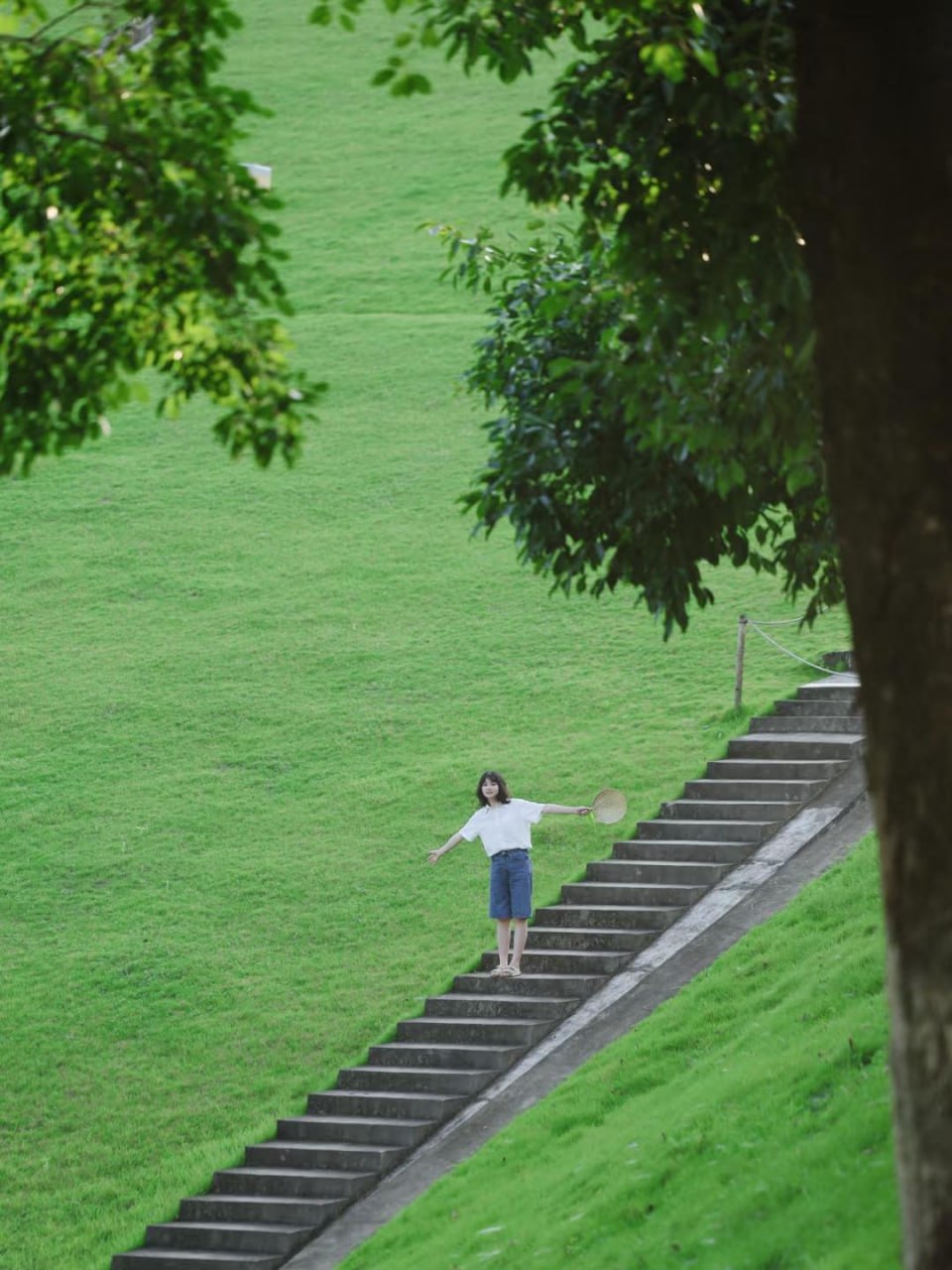 Graceful Asian girl in a casual setting