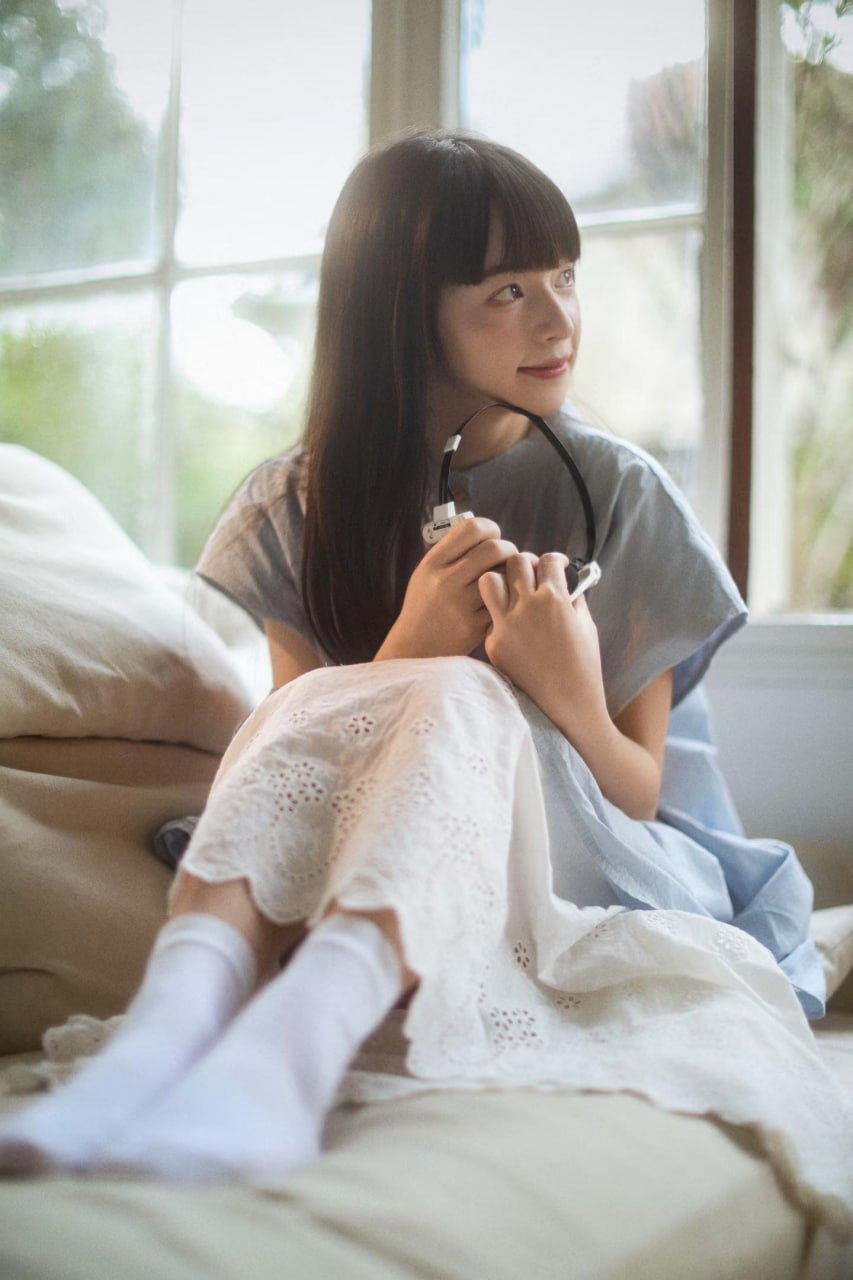 Serene image of a graceful young lady