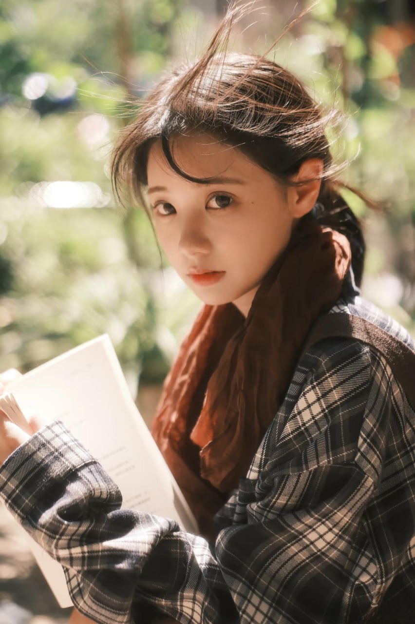 Artistic portrait of an Asian beauty in focus