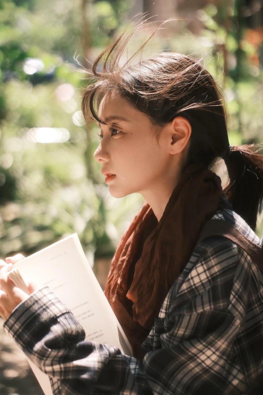 Beautiful portrait of a young Asian woman smiling