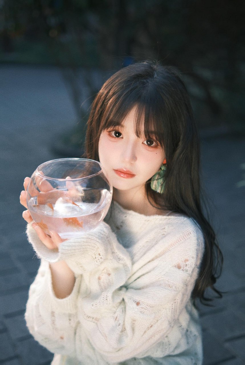 Stylish portrait of a graceful Asian lady