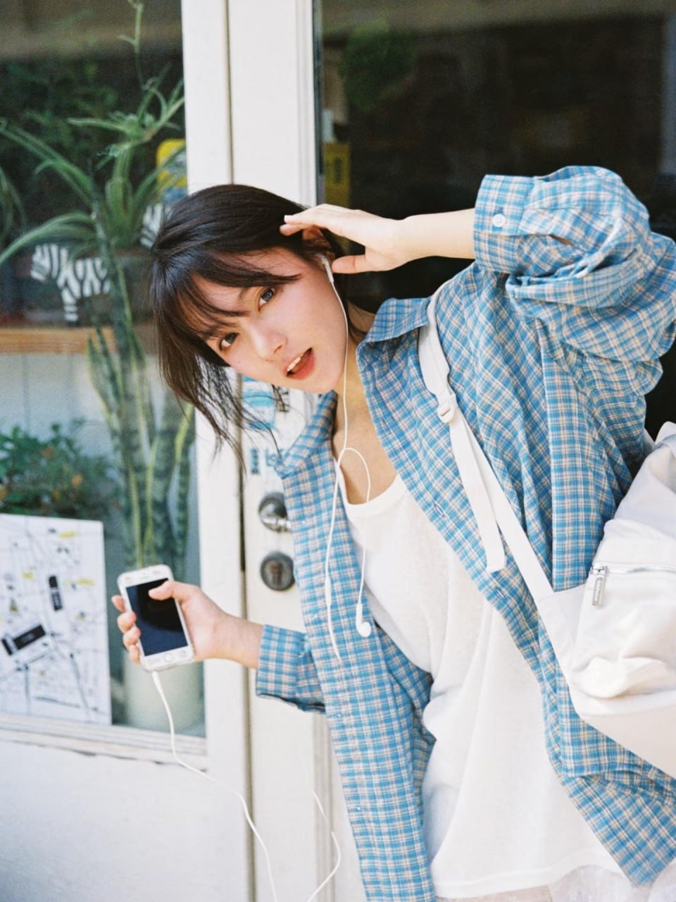 Stunning close-up of a natural Asian beauty