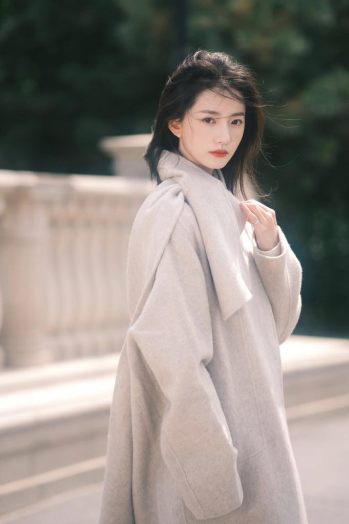 Artistic capture of a young Asian woman