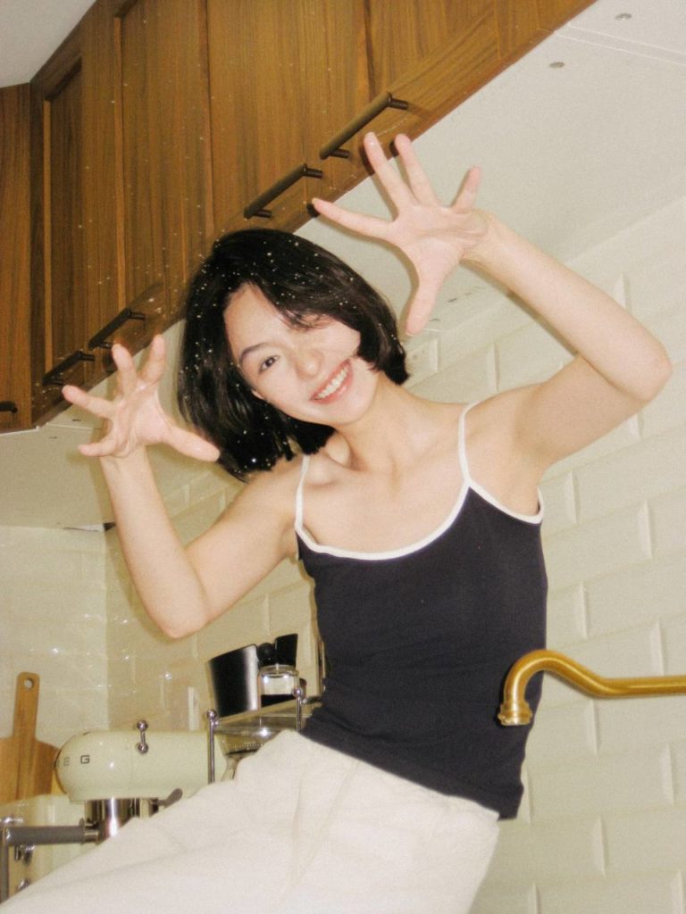 A graceful image of natural Asian beauty