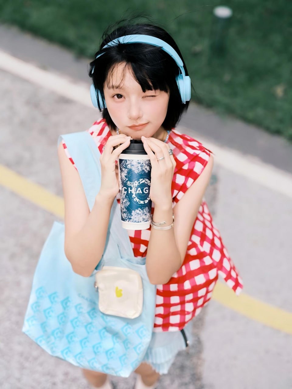 Vibrant portrait of a beautiful young Asian girl